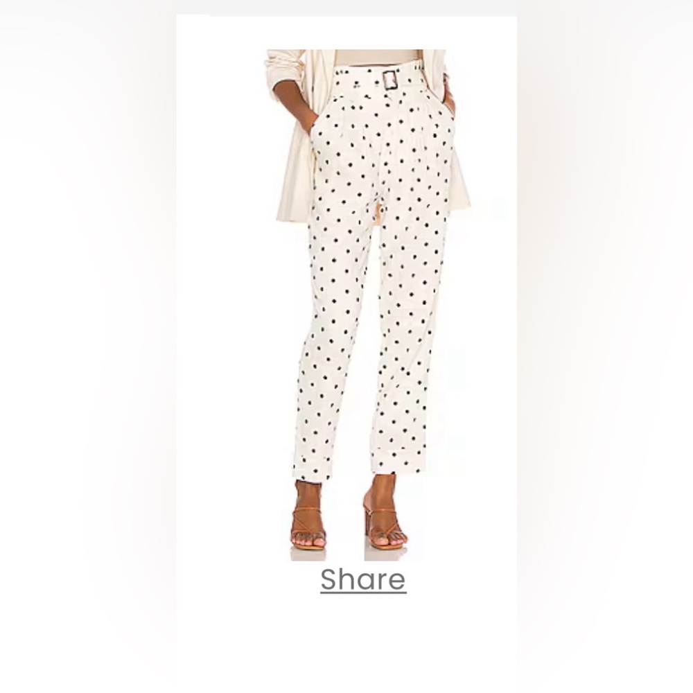 Tularosa Zuri Embroidered linen pants